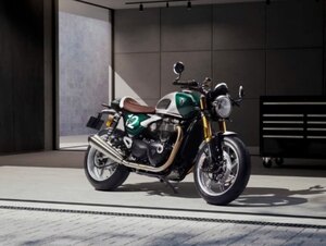 2026 Triumph Speed Twin 1200 Cafe Racer Edition Aluminium silver / Competition green