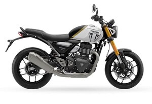 2026 Triumph Speed 400 Pearl Metallic White and Phantom Black