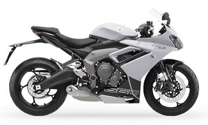 2026 Triumph Daytona 660 Snowdonia White / Sapphire Black