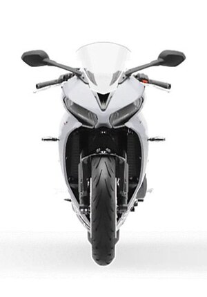 2026 Triumph Daytona 660 Snowdonia White / Sapphire Black