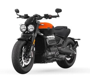 2026 Triumph ROCKET 3 STORM R Satin Baja Orange / Matt Sapphire Black