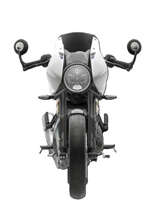 2026 Triumph Thruxton 400 Pearl metallic white / Storm grey