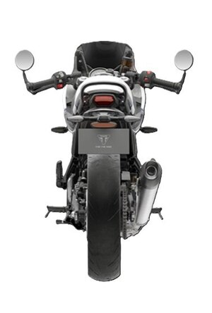 2026 Triumph Thruxton 400 Pearl metallic white / Storm grey