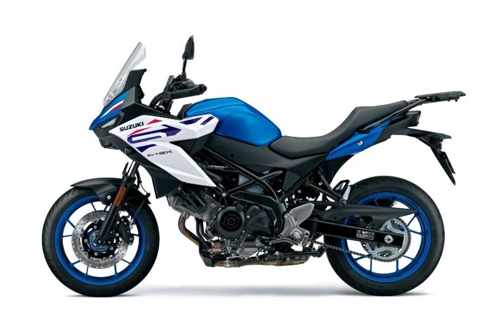 2027 Suzuki SV 7GX Pearl Brilliant White / Metallic Triton Blue (BQJ)
