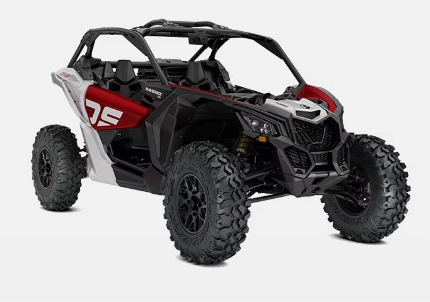 2024 Can Am MAVERICK X3 DS TURBO fiery red hyper silver