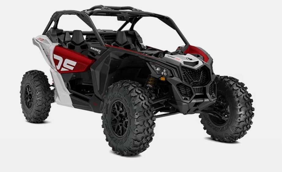 2024 Can Am MAVERICK X3 DS TURBO RR fiery red hyper silver