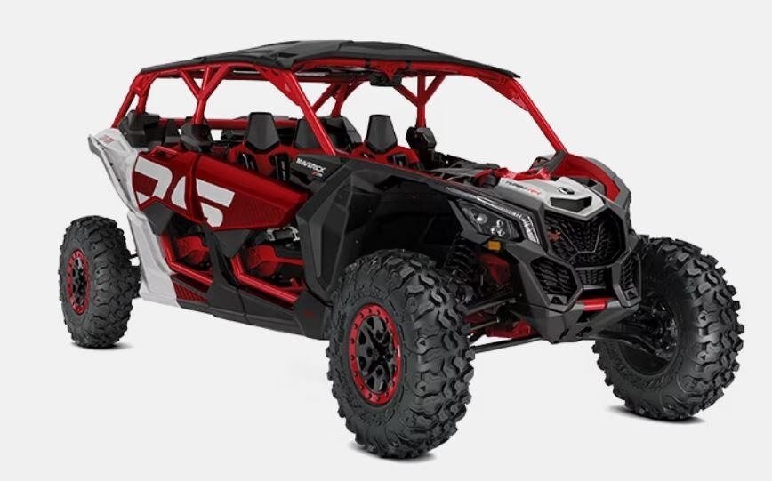 2024 Can Am MAVERICK X3 MAX X DS TURBO RR fiery red hyper silver