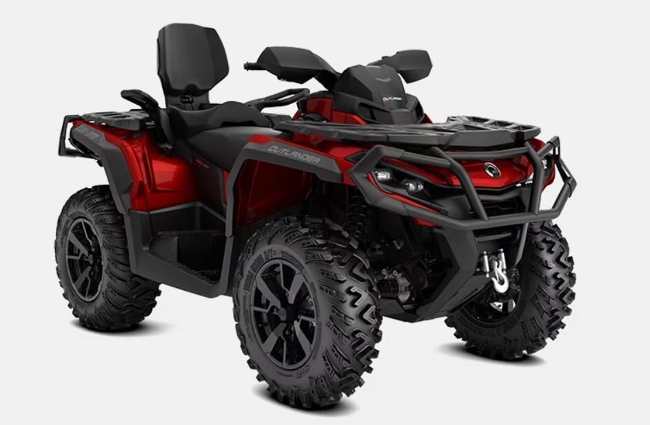 2024 Can Am OUTLANDER MAX XT 7 91 hp Rotax 1000R V twin engine, Intelligent Throttle Control (iTC™?) with riding modes fiery red