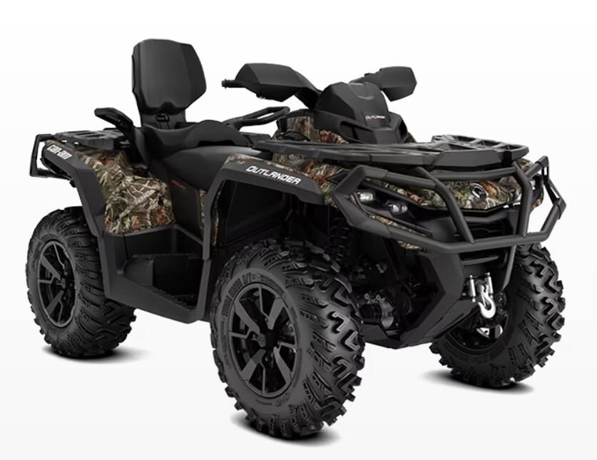 2024 Can Am OUTLANDER MAX XT 7 91 hp Rotax 1000R V twin engine, Intelligent Throttle Control (iTC™?) with riding modes wildland camo