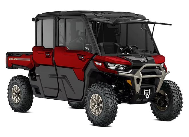 2025 Can Am Defender MAX Limited Fiery Red