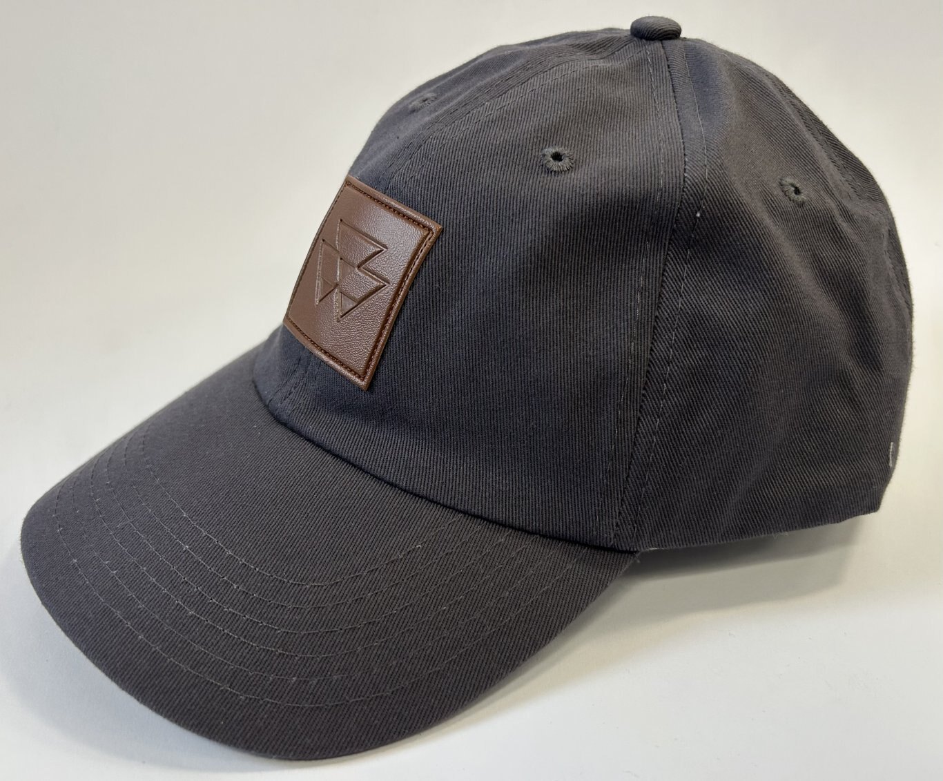 Grey Massey Ferguson Hat Brown Logo Patch