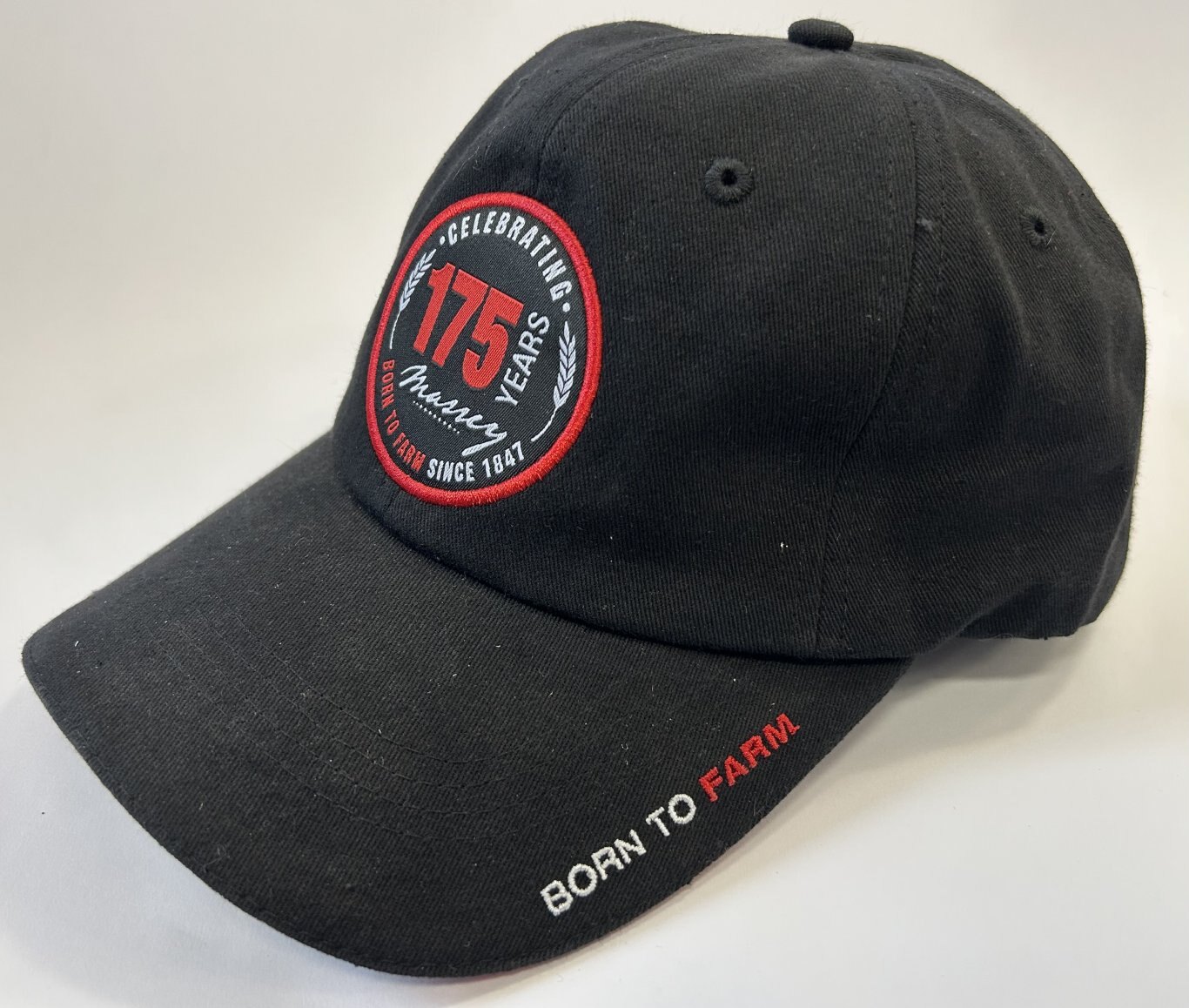 Black Massey Ferguson Hat 175 Year Special Edition Embroidered Rim