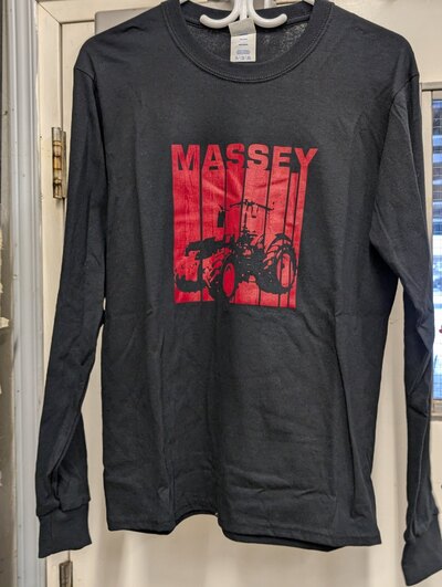 Massey Ferguson Black & Red Long Sleeve