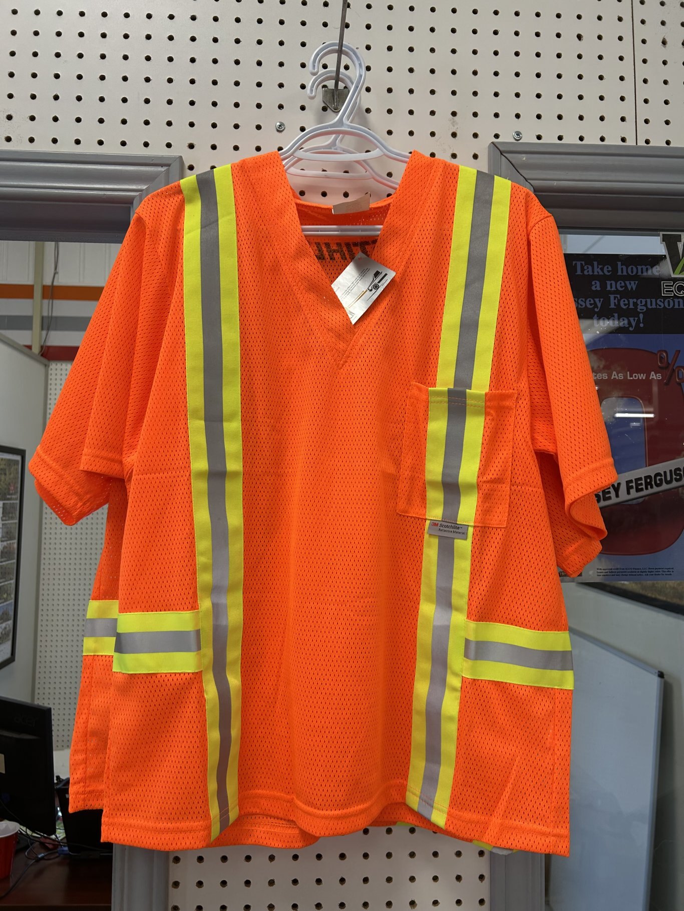 Orange Reflective Safety Shirt