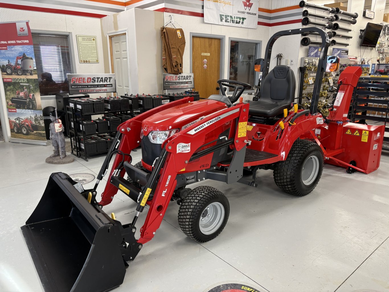 Massey Ferguson GC1723e with turf tires