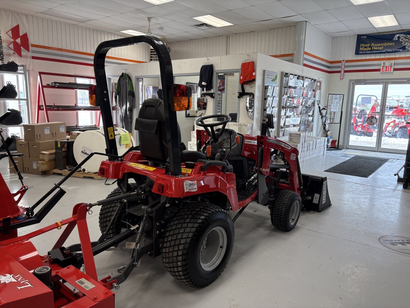 Massey Ferguson GC1723e with turf tires