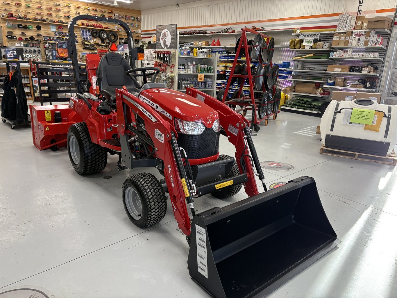 Massey Ferguson GC1723e with turf tires