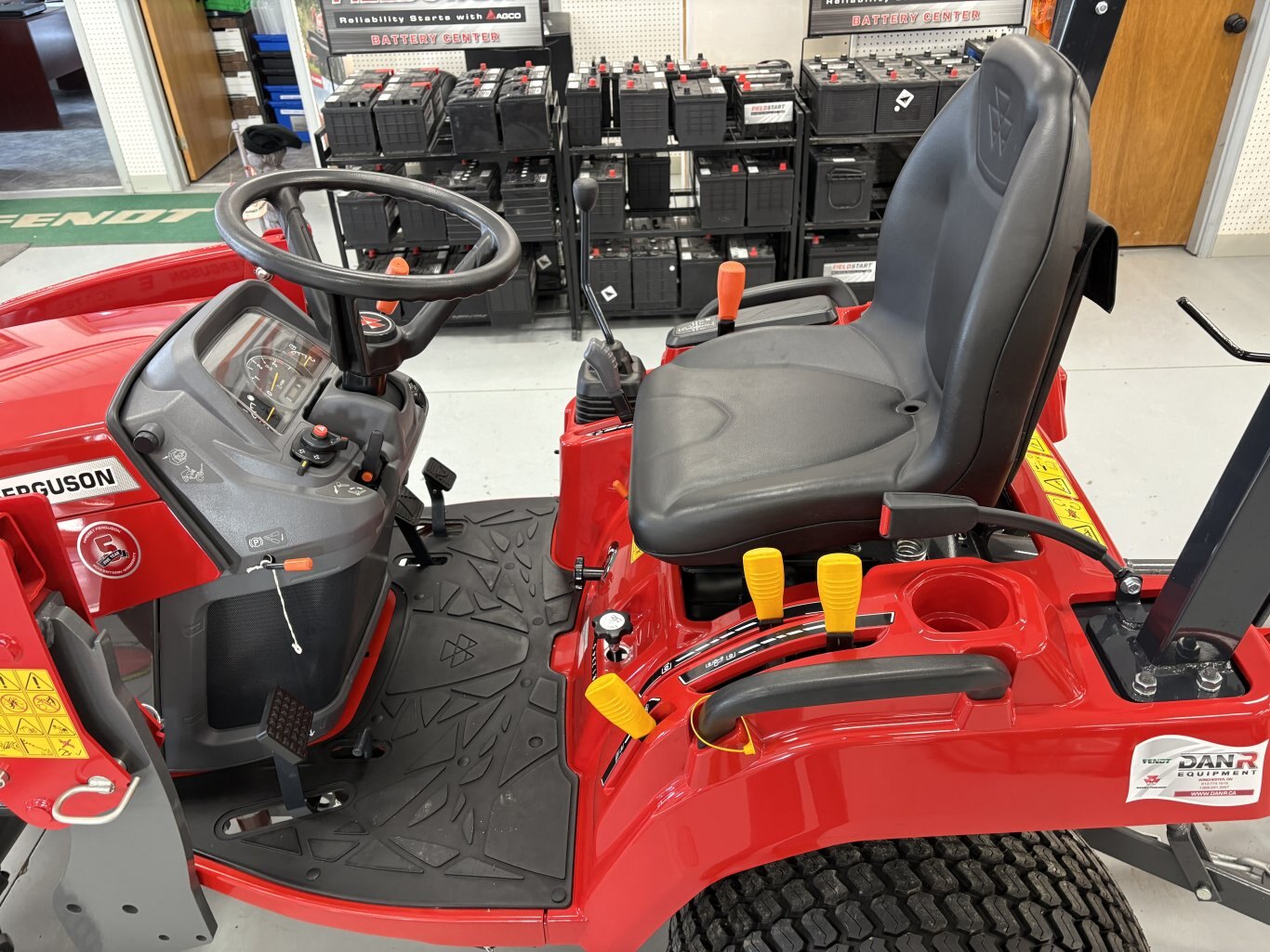 Massey Ferguson GC1723e with turf tires