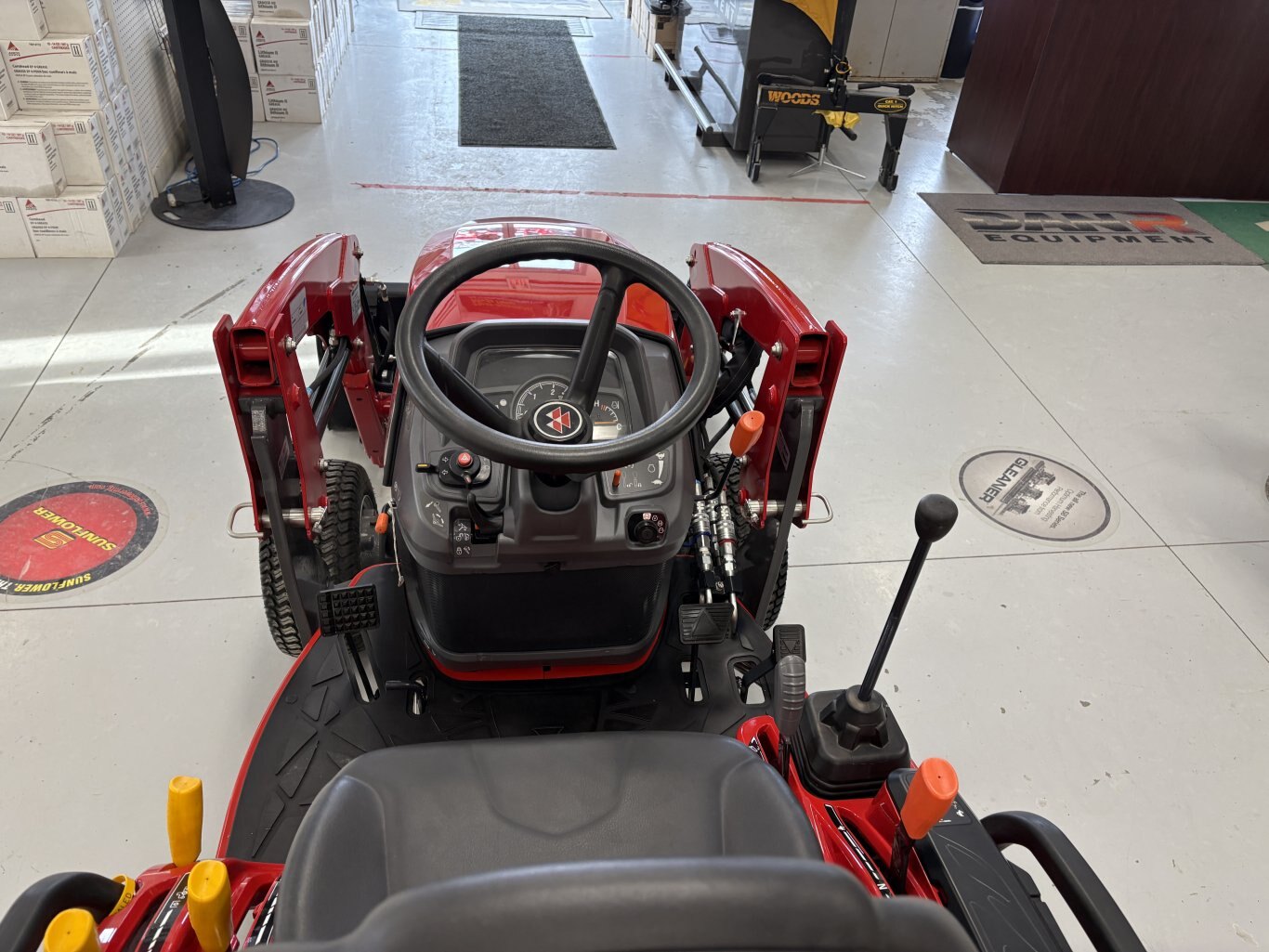 Massey Ferguson GC1723e with turf tires