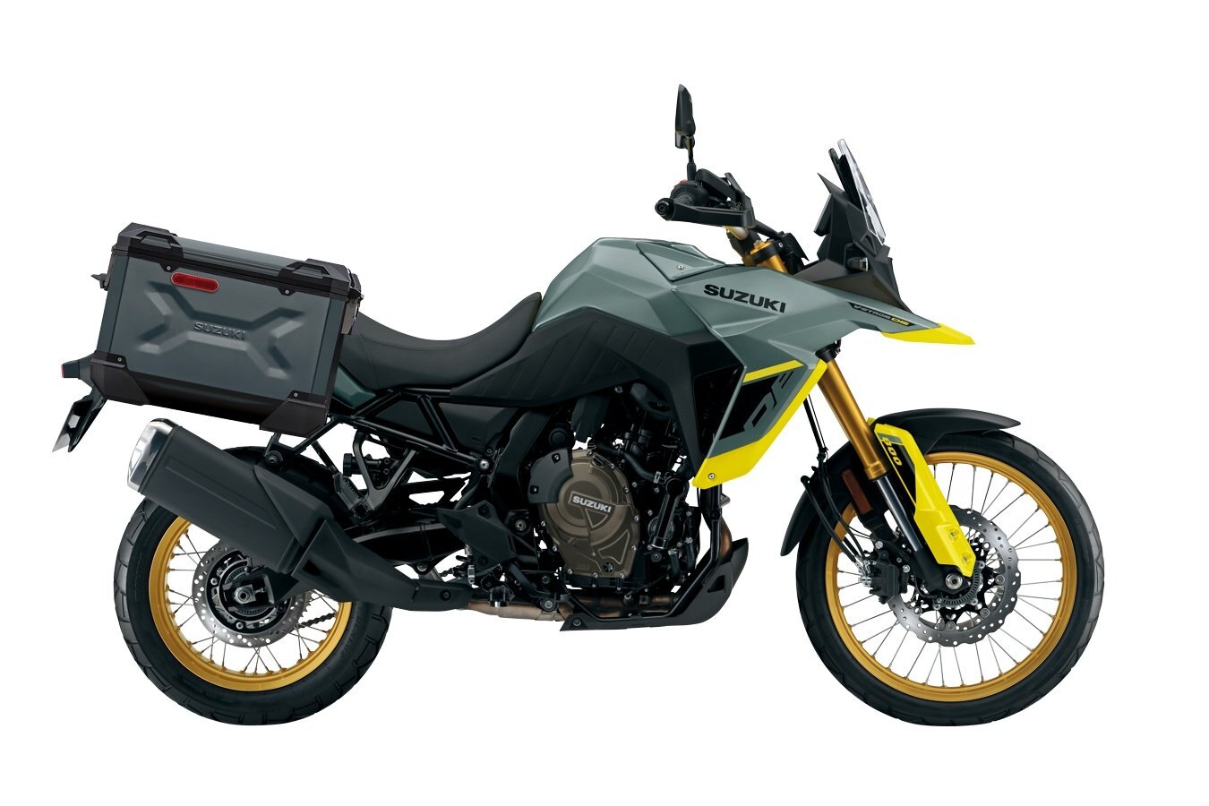 2024 Suzuki V STROM 800DE ADVENTURE Metallic Mat STEEL GREEN