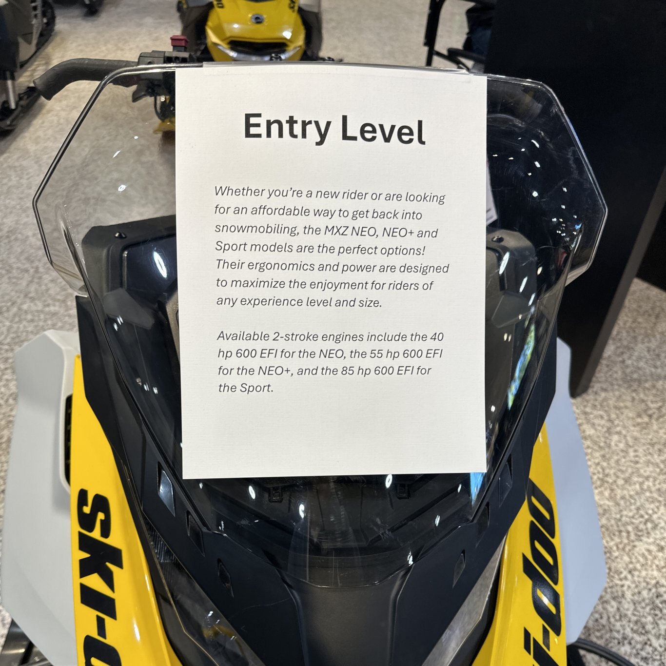 2024 Ski Doo MXZ 600 EFI NEO