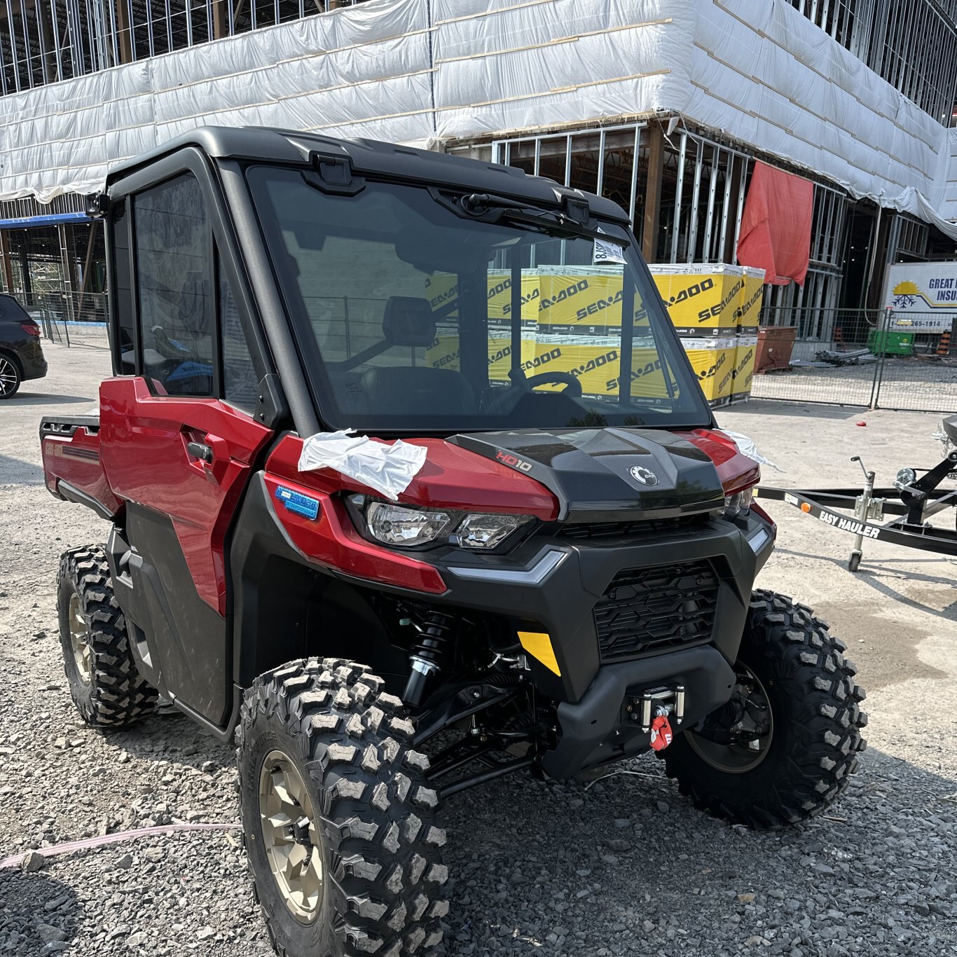 2025 Can-Am DEFENDER MAX LTD Cab  Rotax HD10 V-twin engine Desert Tan / Carbon Black