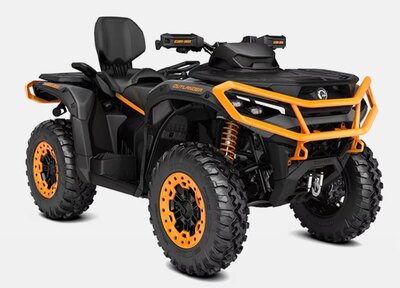 2025 Can-Am Outlander MAX XT-P 1000R Mineral Grey / Orange Crush