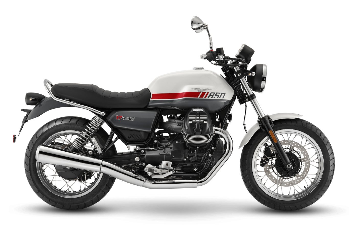 2025 Moto Guzzi V7 Special Red Stripe Twin Tone