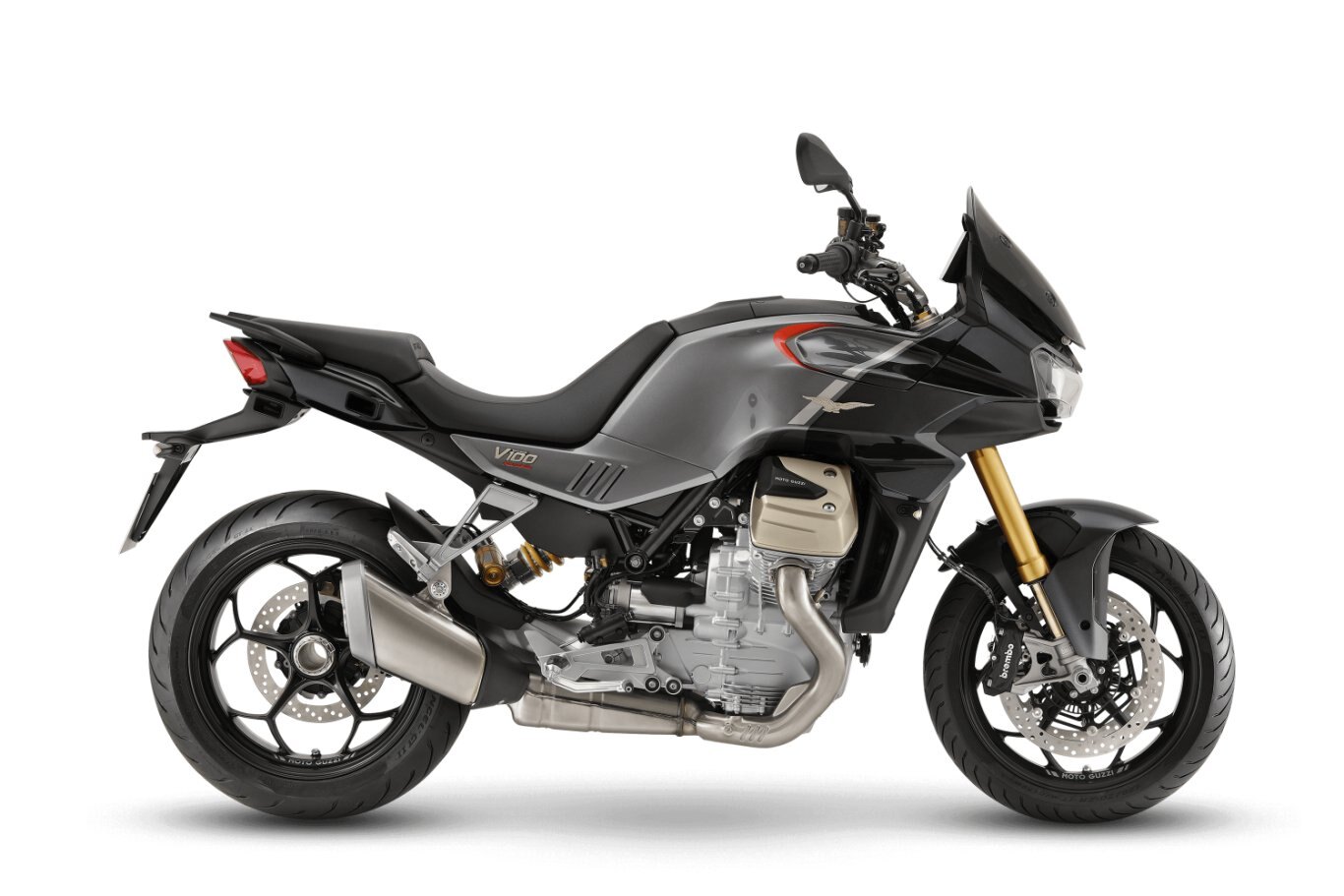 2025 Moto Guzzi V100 Mandello S Grigio Avanguardia