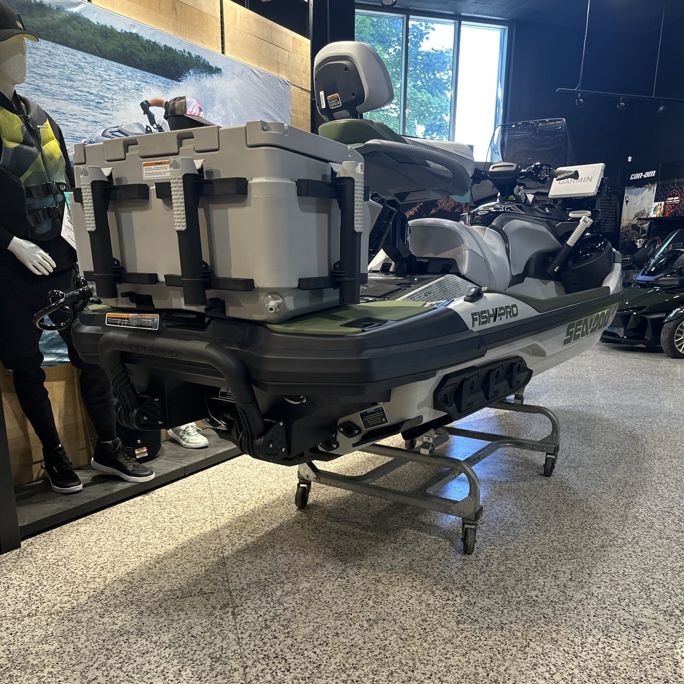 2025 Sea Doo FishPro Apex 300 W/ Sound SHARK GREY / NORI GREEN