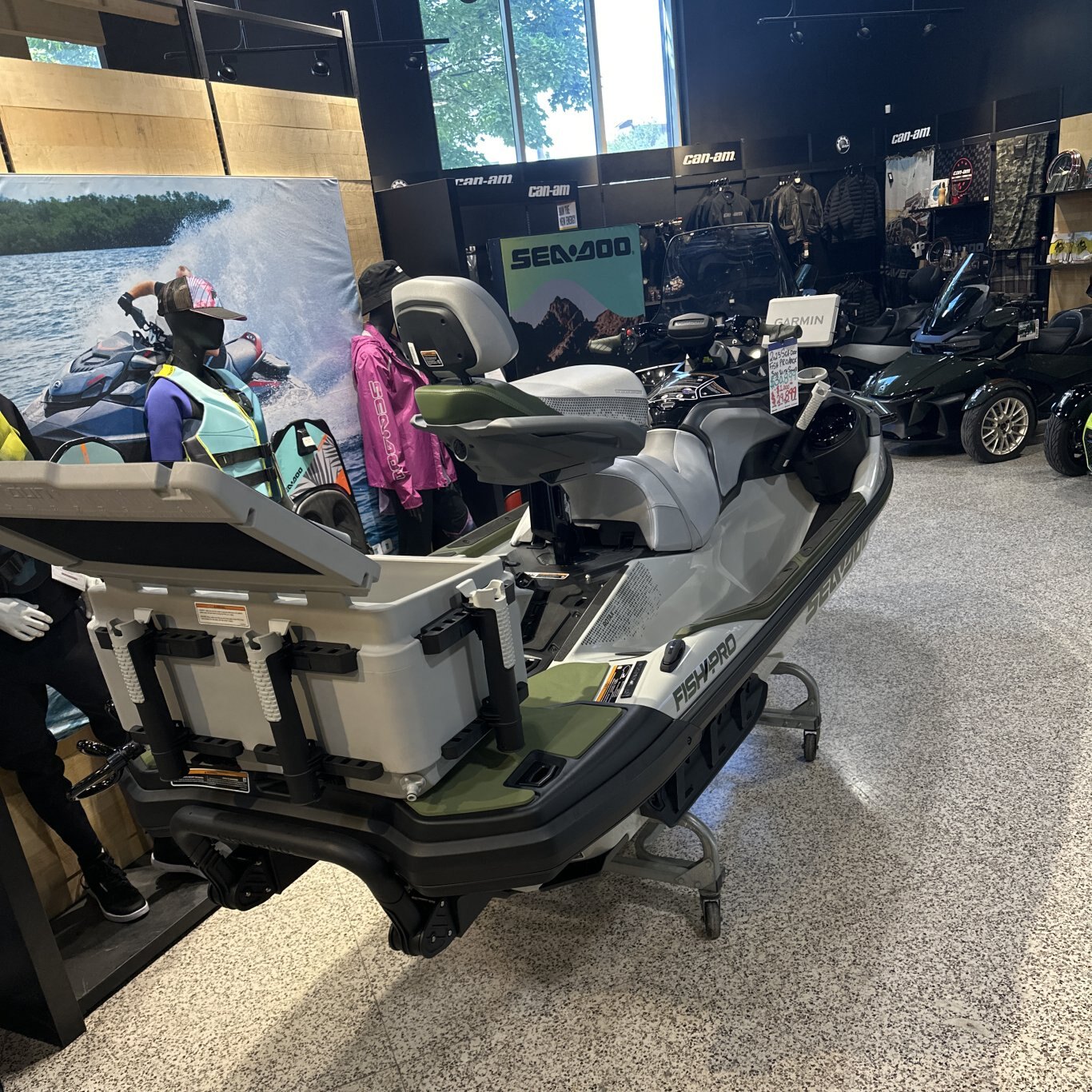 2025 Sea Doo FishPro Apex 300 W/ Sound SHARK GREY / NORI GREEN