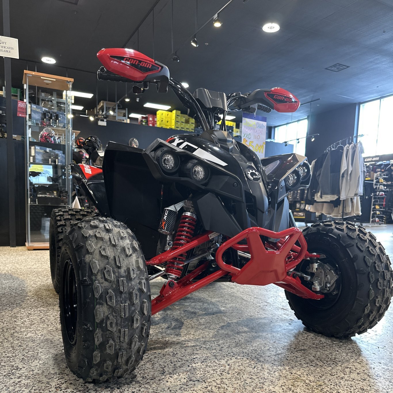 2025 Can Am Renegade X xc 110 EFI Black / Legion Red