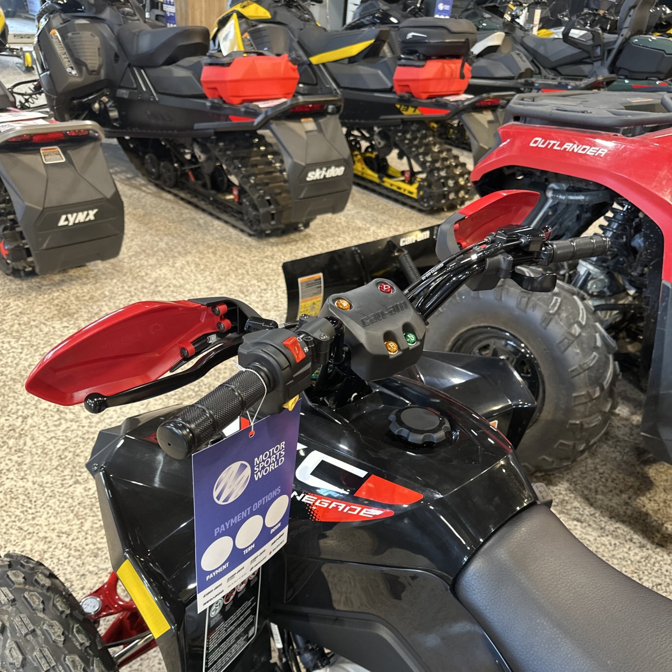 2025 Can Am Renegade X xc 110 EFI Black / Legion Red