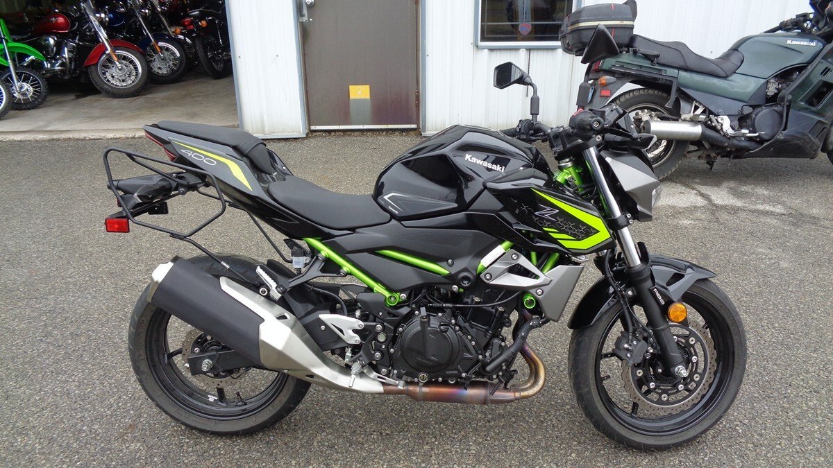 Used 2020 Kawasaki Z400 ABS with saddlebags