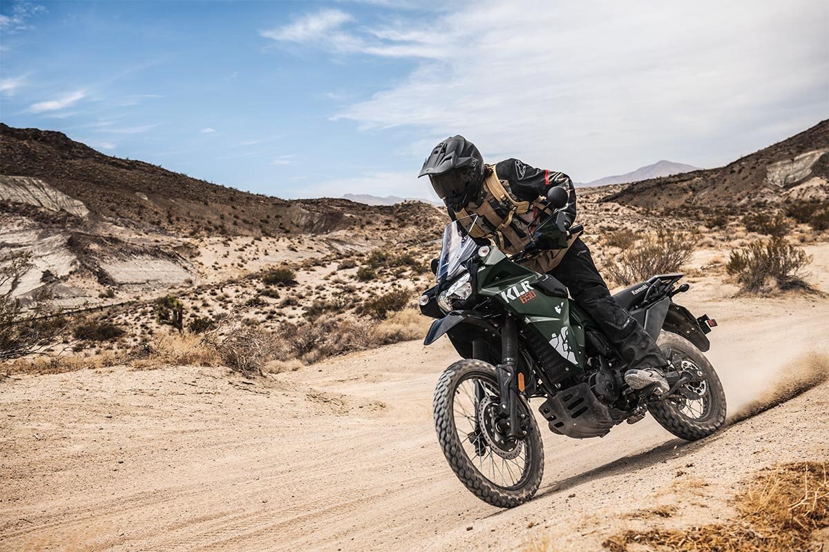 2025 Kawasaki KLR650 Metallic Matte Dark Green