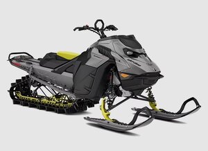 2025 Ski-Doo Summit X 850 E-TEC® Turbo R Monument Grey and Black