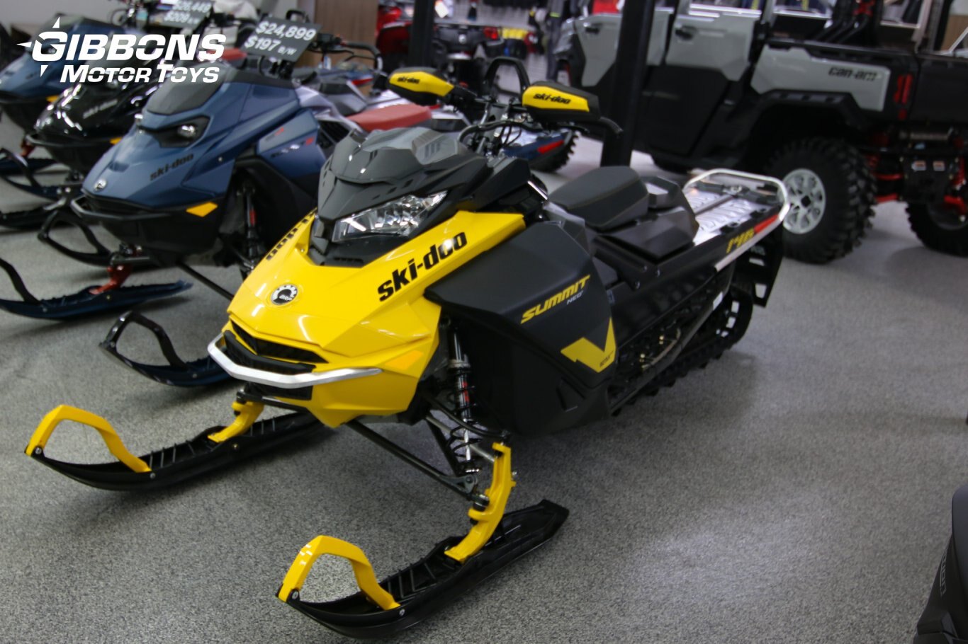 2025 Ski Doo Summit NEO+ Rotax® 600 EFI 85 Engine Neo Yellow and Black