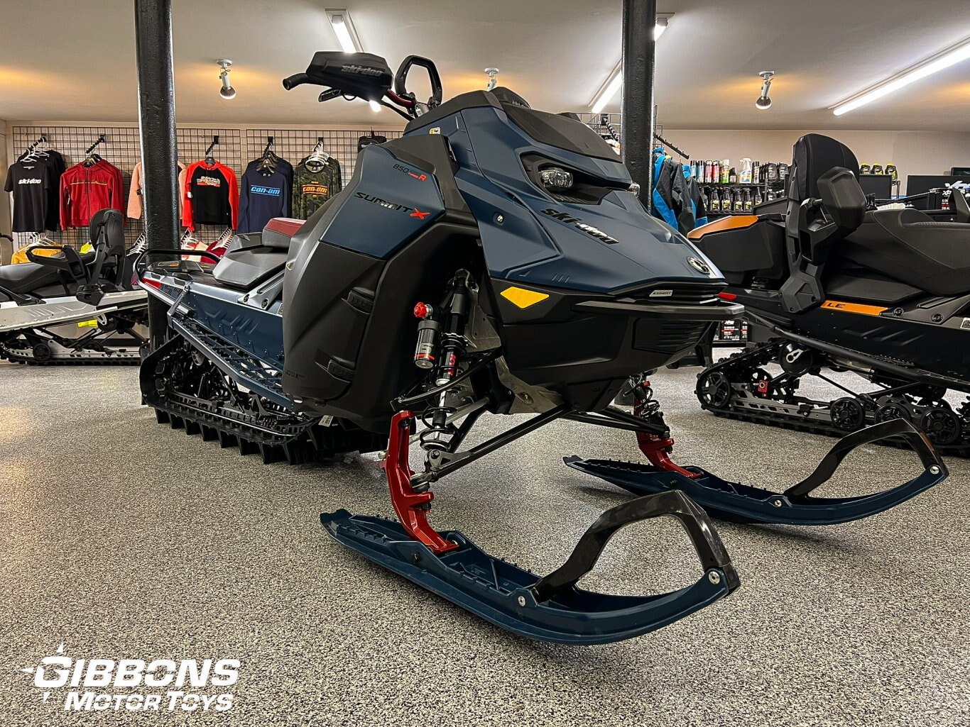 2025 Ski Doo Summit X with Expert Package Rotax® 850 E TEC® Turbo R Dusty Navy and Black