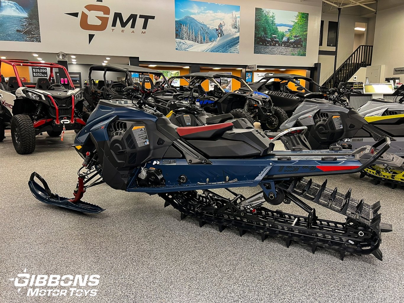 2025 Ski Doo Summit X with Expert Package Rotax® 850 E TEC® Turbo R Dusty Navy and Black