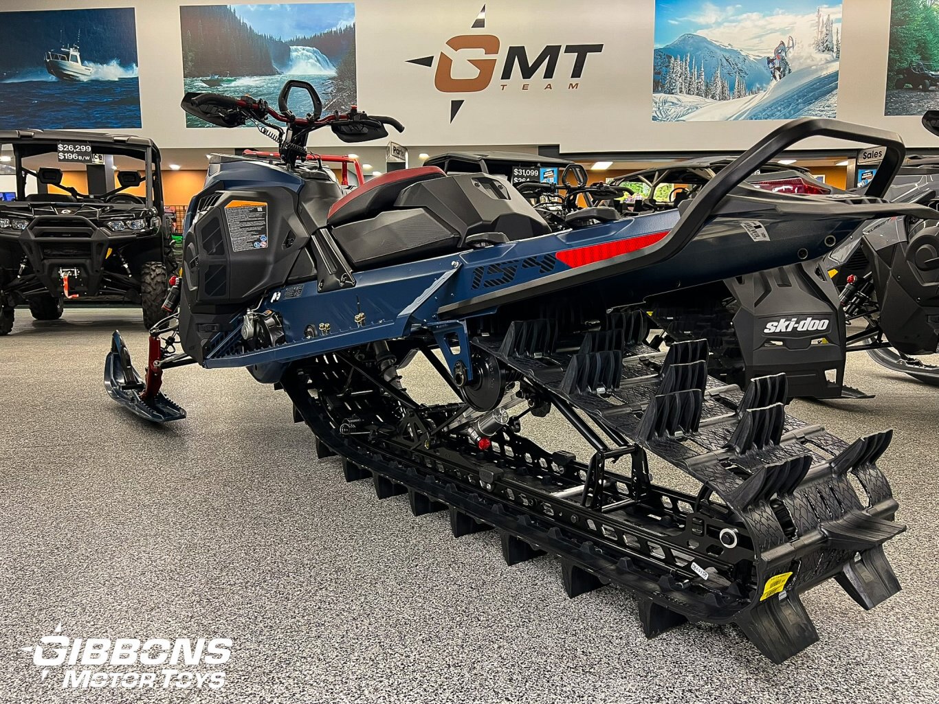 2025 Ski Doo Summit X with Expert Package Rotax® 850 E TEC® Turbo R Dusty Navy and Black