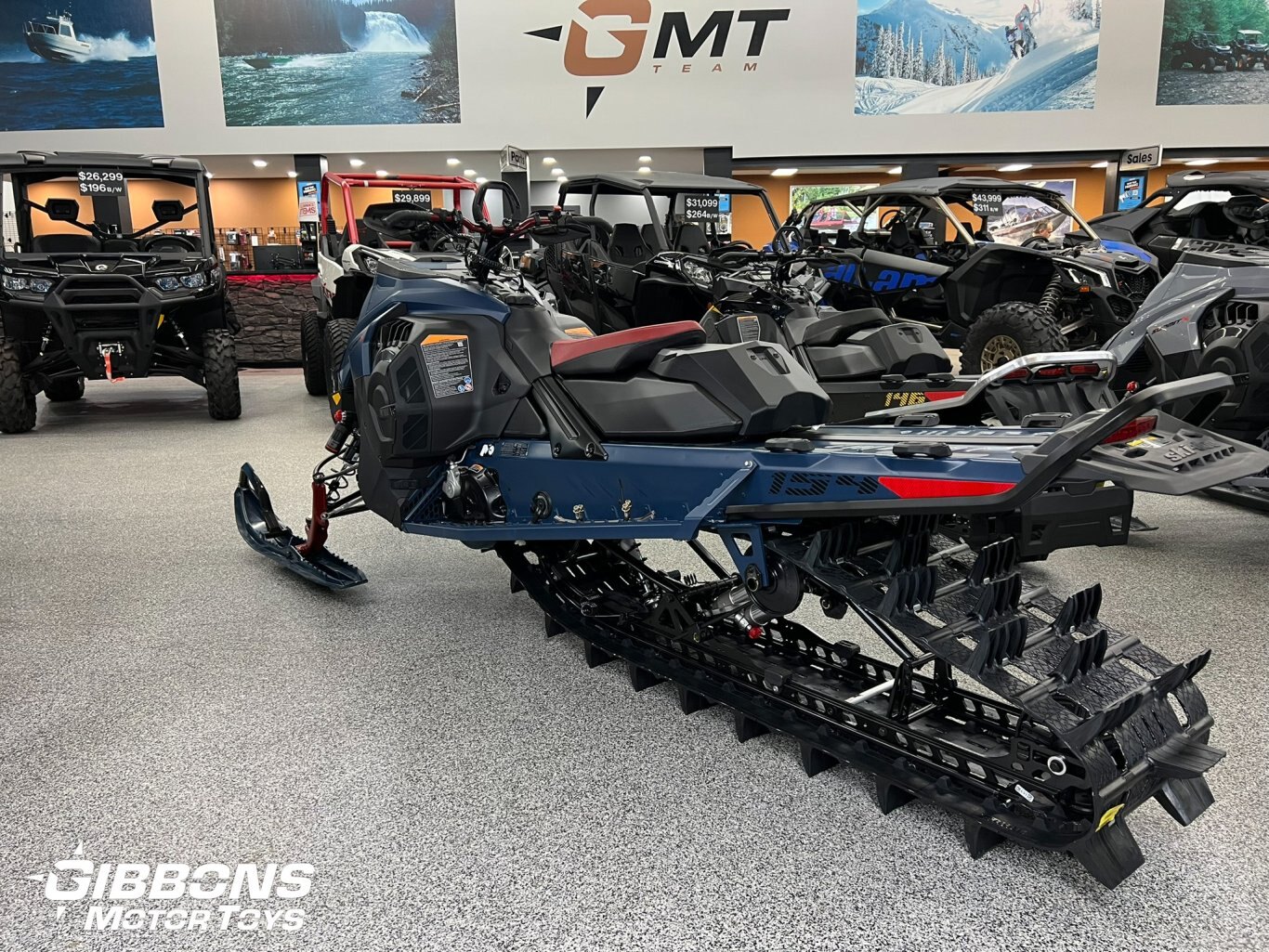 2025 Ski Doo Summit X with Expert Package Rotax® 850 E TEC® Turbo R Dusty Navy and Black