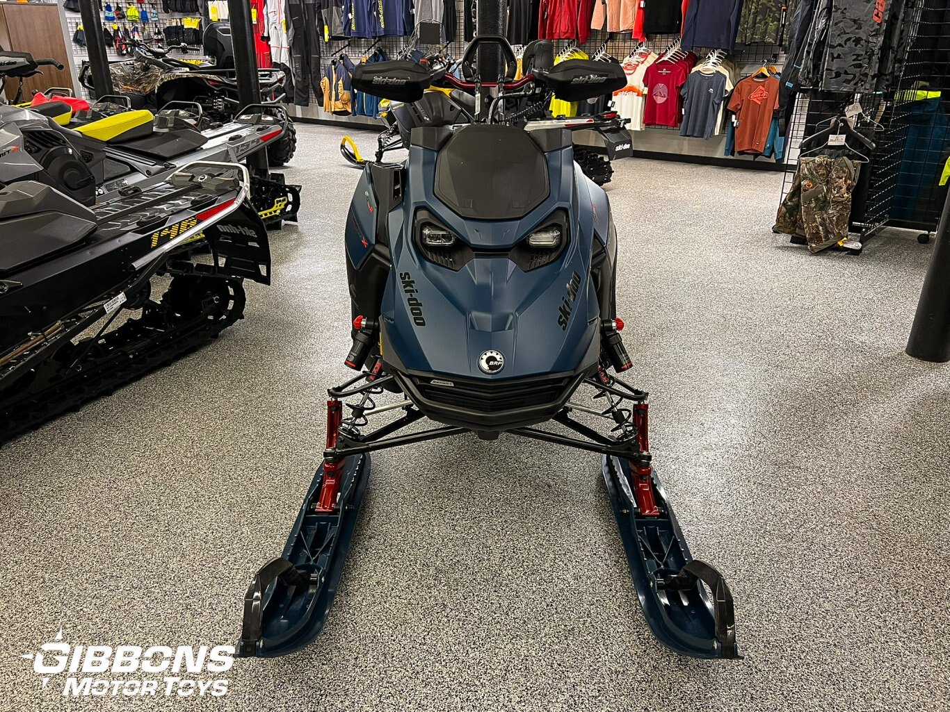 2025 Ski Doo Summit X with Expert Package Rotax® 850 E TEC® Turbo R Dusty Navy and Black