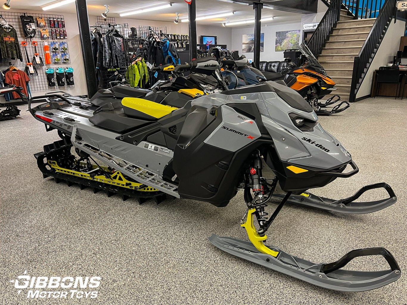 2025 Ski-Doo Summit X with Expert Package Rotax® 850 E-TEC® Turbo R Monument Grey and Black