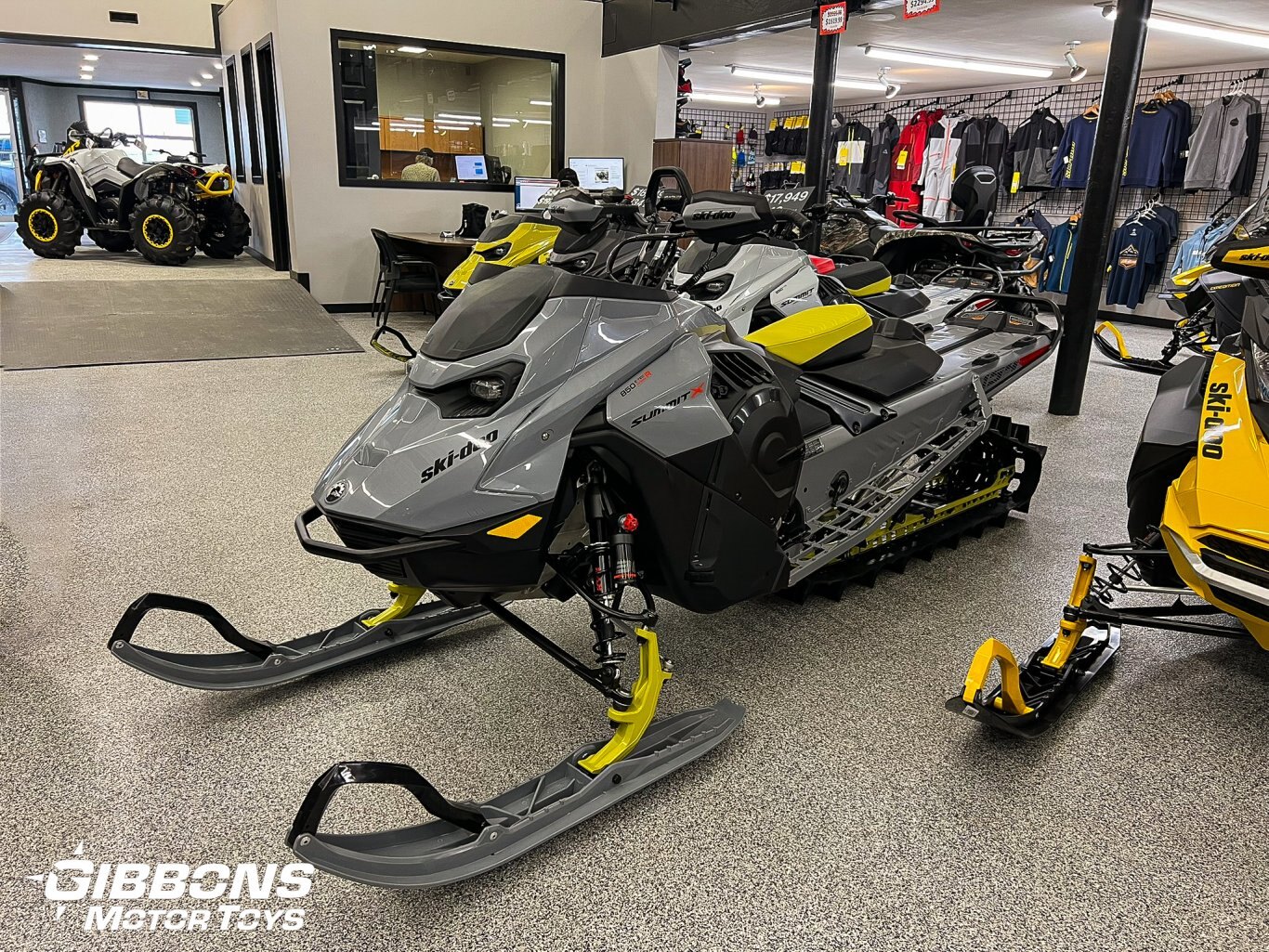 2025 Ski Doo Summit X with Expert Package Rotax® 850 E TEC® Turbo R Monument Grey and Black