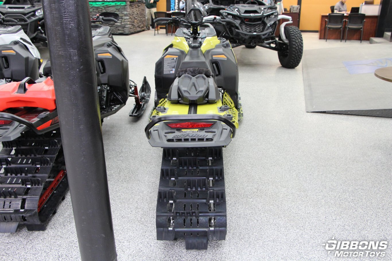 2025 Ski Doo Freeride 850 E TEC Turbo R Flare Yellow and Black