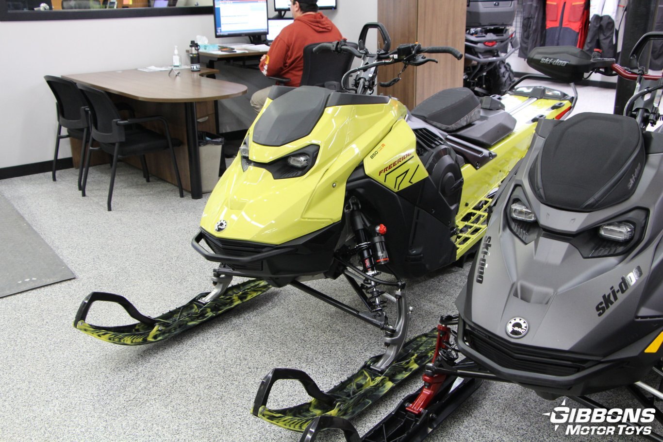 2025 Ski Doo Freeride 850 E TEC Turbo R Flare Yellow and Black