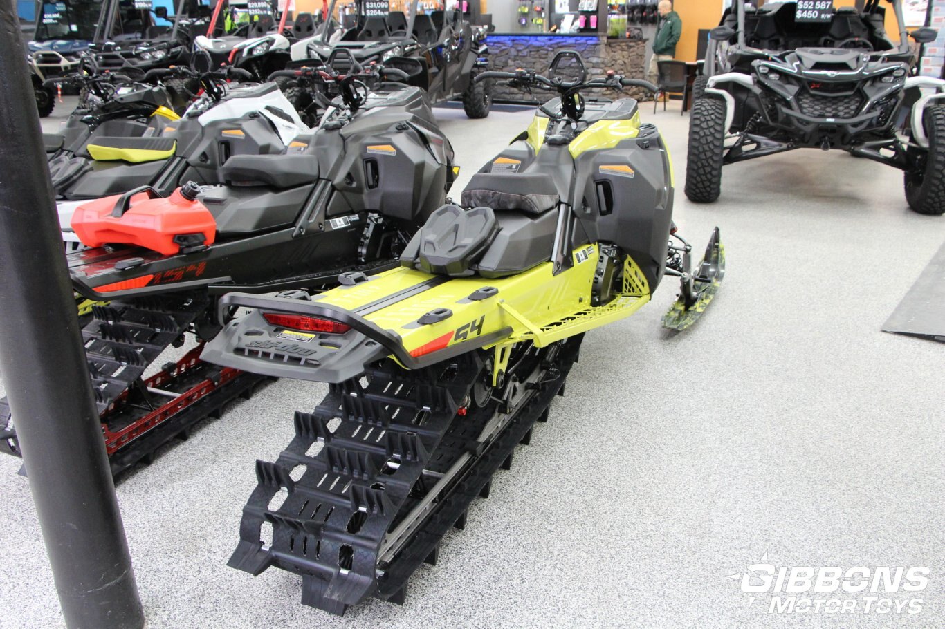 2025 Ski Doo Freeride 850 E TEC Turbo R Flare Yellow and Black