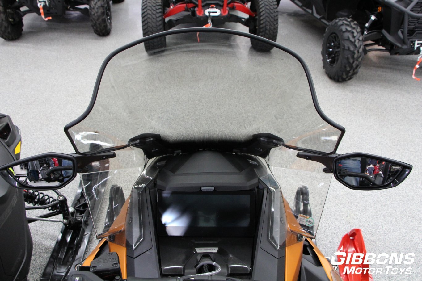 2025 Ski Doo Grand Touring LE with Platinum Package Rotax® 900 ACE™ Turbo R Black and Orange Alloy