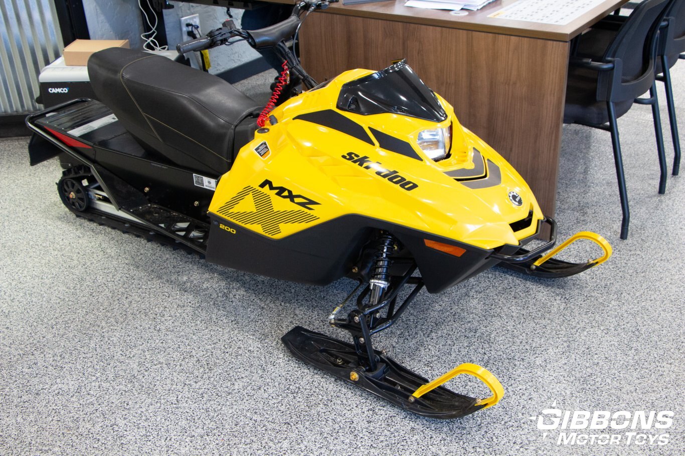 2025 Ski-Doo MXZ 200cc 4-stroke Neo Yellow and Black