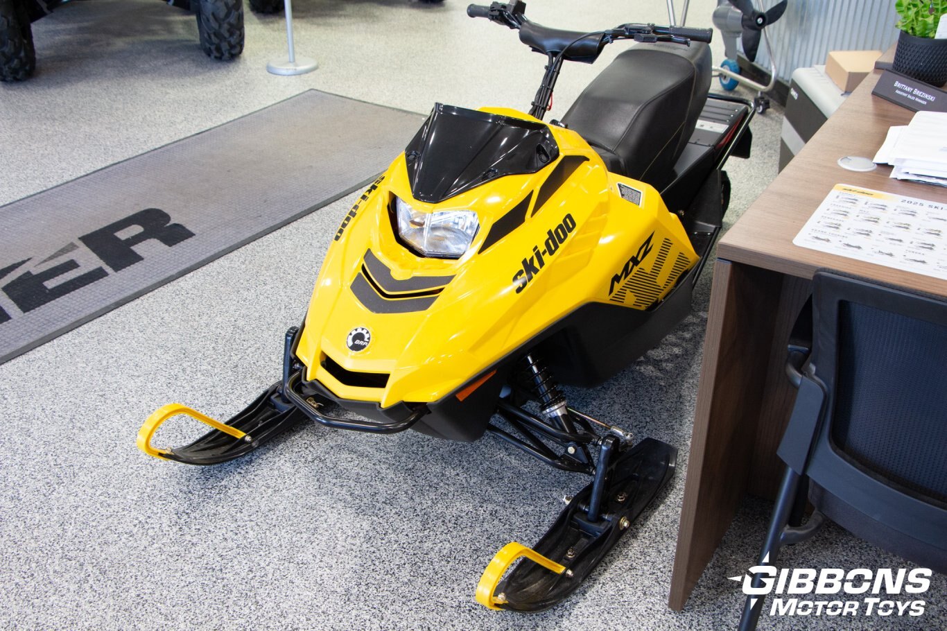 2025 Ski Doo MXZ 200cc 4 stroke Neo Yellow and Black